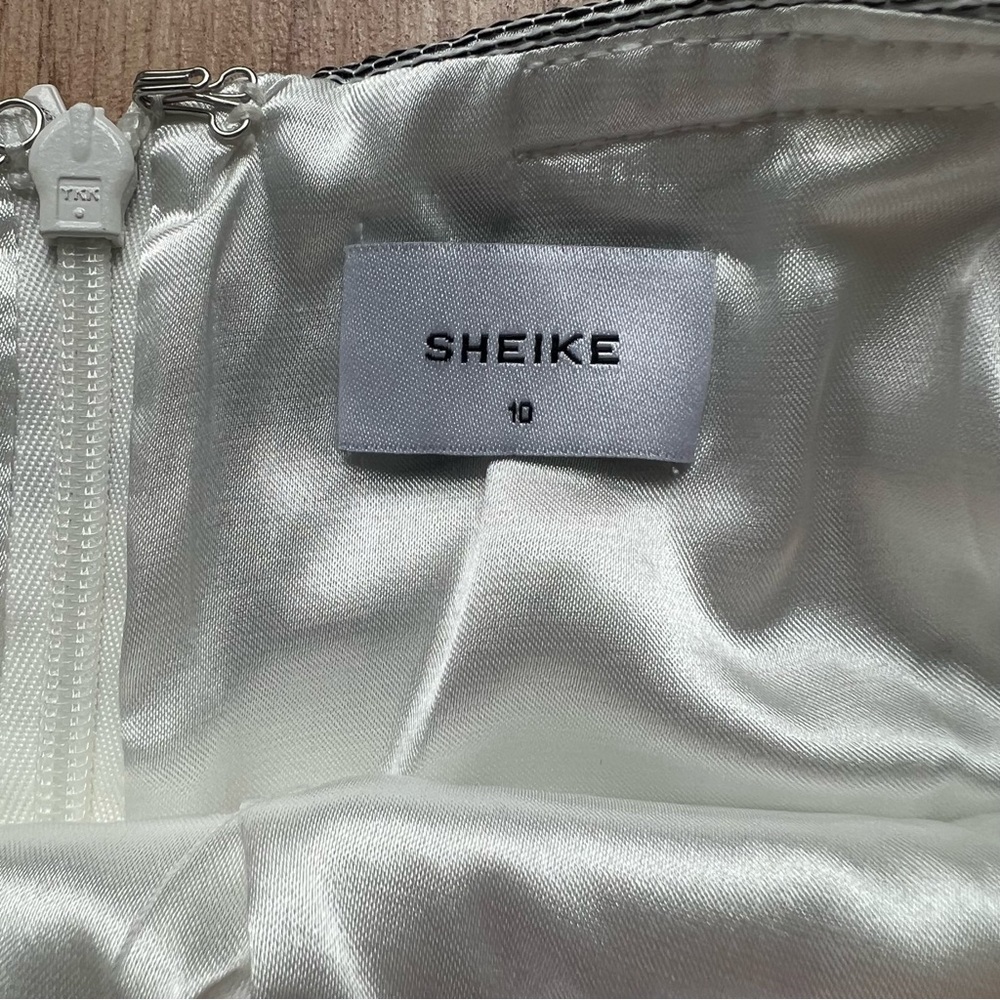 Australian brand Sheike black/white stripped high-low dress - Picture 7 of 8